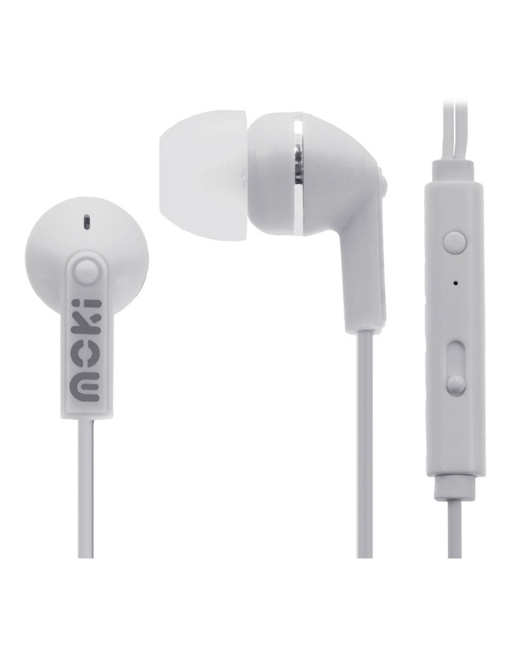Noise Isolation Earbuds With Microphone & Control - White